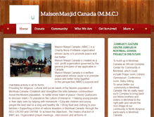 Tablet Screenshot of masjidcanada.org